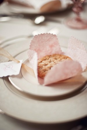Cookie Wrapped in Decorative Paper Wedding Favors