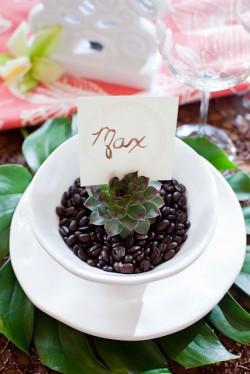 DIY Coffee Stained Place Card