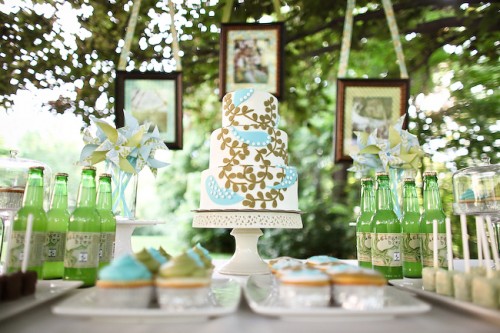 Dessert Table Blue and Green