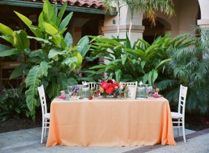 Elegant Tropical Wedding Tabletop-1