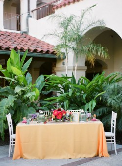 Elegant Tropical Wedding Tabletop-2