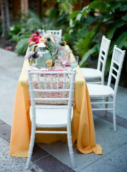 Elegant Tropical Wedding Tabletop-3