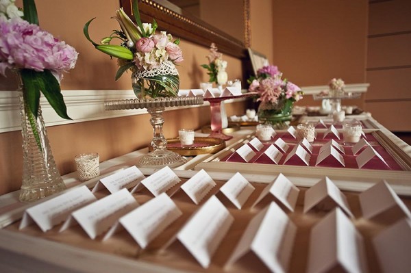 Escort Cards on Frames