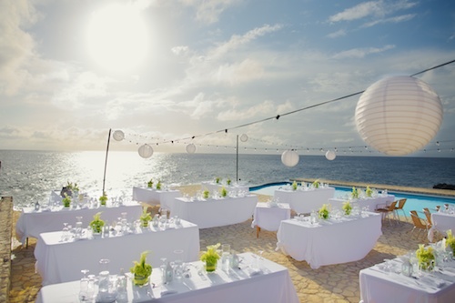 Outdoor Beach Modern Wedding Reception