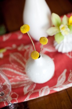 Pink and Yellow Modern Centerpiece