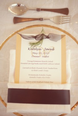 Place Setting with Sprig of Rosemary Wedding Ideas