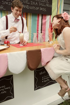 Retro Milkshake Bar Unique Wedding Ideas