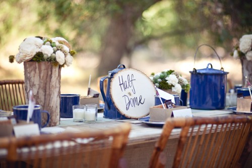 Rustic Camping Theme Centerpiece