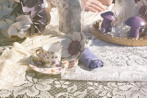Vintage Teacup Wedding Place Setting