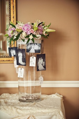 Wedding Memory Tag Card Vase