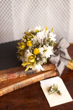 Yellow and Gray Bouquet