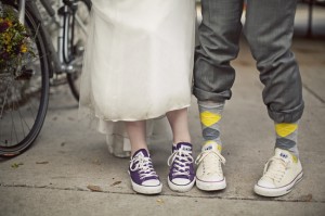 Bride in Converse Sneakers