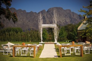 Franschhoek South Africa Mountain Wedding Altar