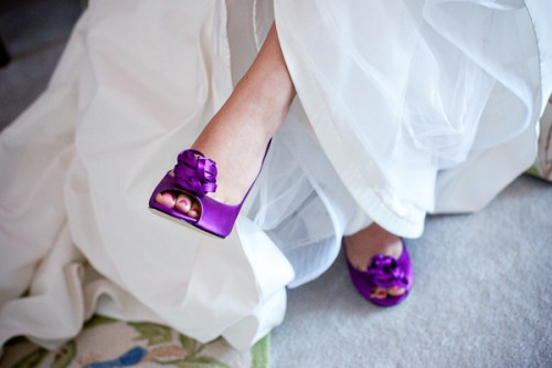 Funky Bridal Shoes Purple Kate Spade