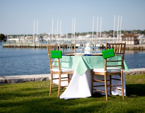 Newport RI Blue and Green Rehearsal Dinner Couture Parties-10
