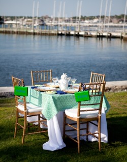 Newport RI Blue and Green Rehearsal Dinner Couture Parties-12