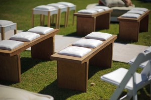Outdoor Wedding Ceremony Benches