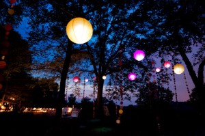 Paper Lanterns at Night