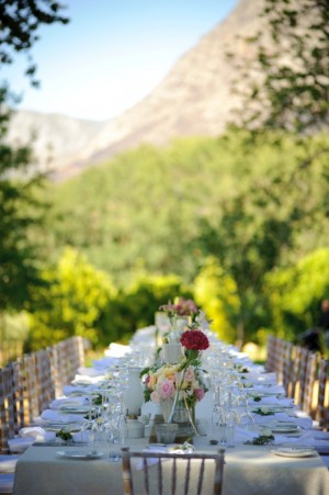 Pink Garden Wedding Table