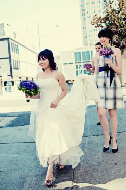 Plaid Bridesmaids Dress
