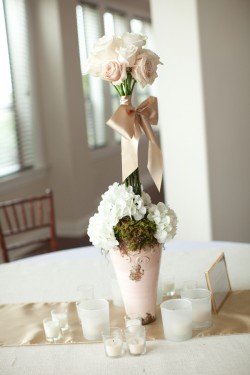 Potted Moss Centerpieces