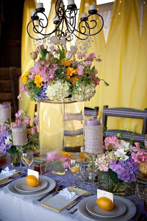 Purple and Yellow Spring Wedding Ideas