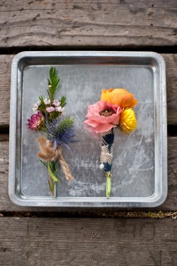 Whimsical Wildflower Boutonnieres