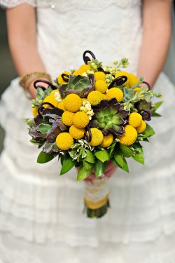 Billy Ball and Monkey Tail Bridal Bouquet