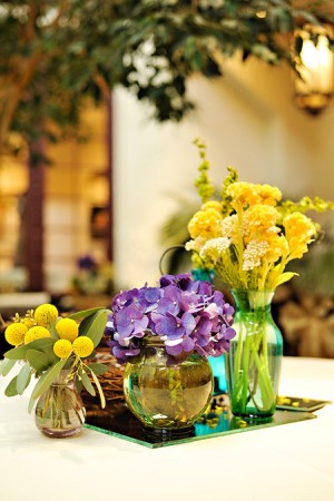 Clustered Glass Centerpieces
