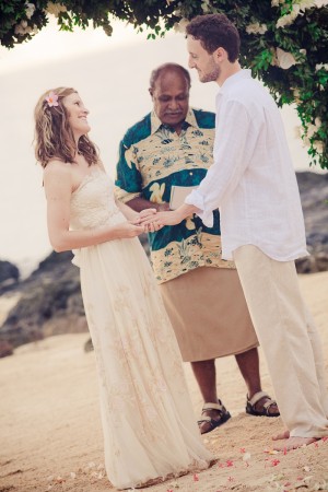 Fiji Beach Wedding Ceremony