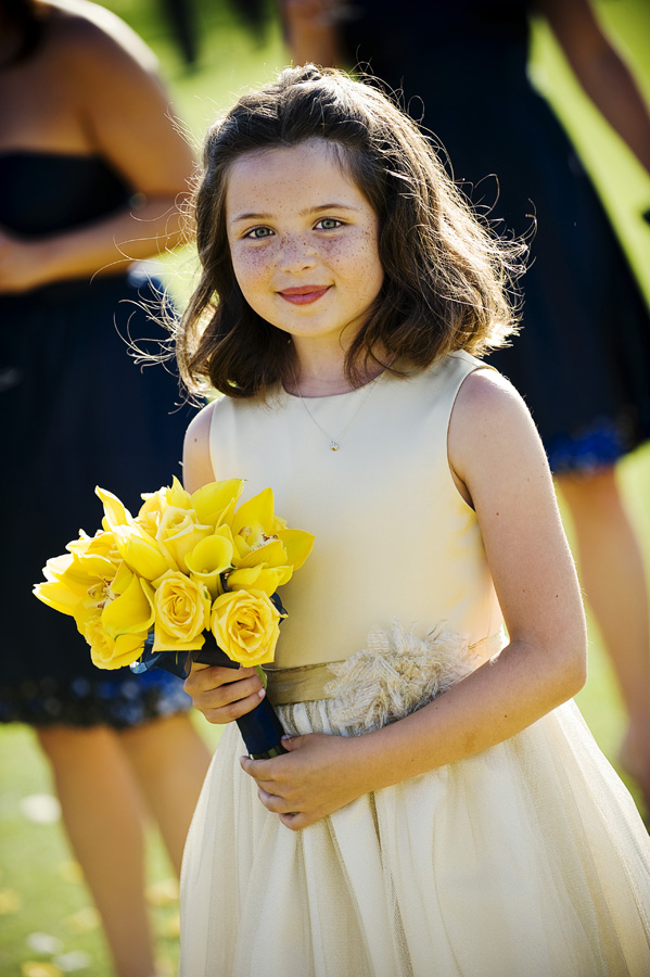 Flower-Girl-with-Yellow-Bouquet