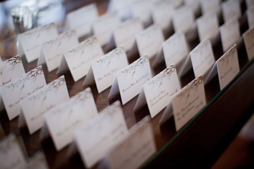 Orchid Escort Cards