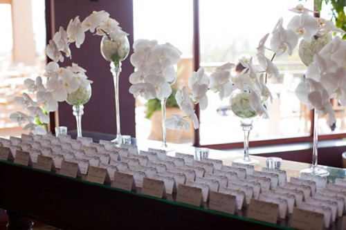 Orchid Table Seating Cards