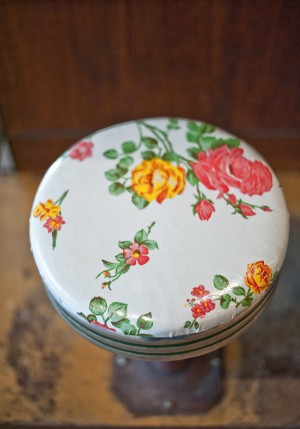 Vintage-Floral-Barstool