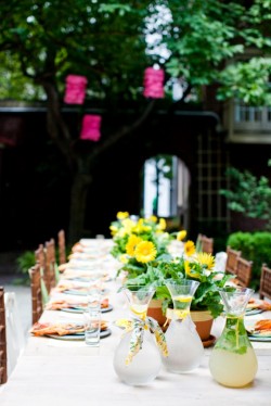 Yellow-and-Green-Summer-Party-Table