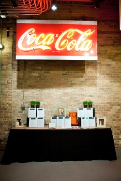 cocktail hour escort card table