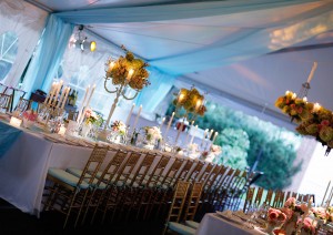Blue-and-Gold-Tented-Wedding-Reception
