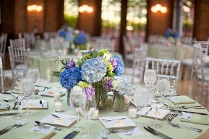 Blue-and-Green-Centerpiece