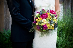 Fern-and-Purple-Bride-Bouquet