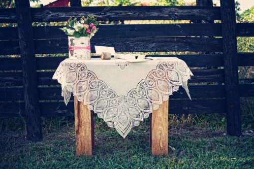 Lace-Covered-Guestbook-Table