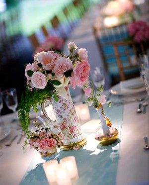 Pink-and-Gold-Vintage-Centerpiece