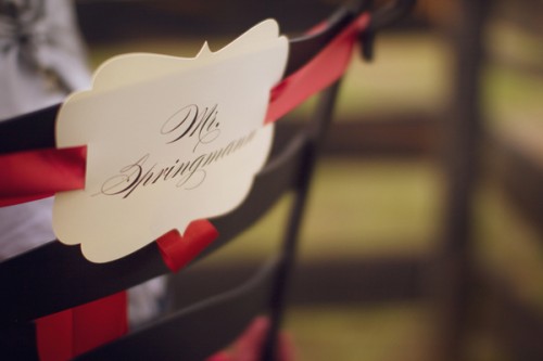 Red-and-White-Groom-Chair-Sign