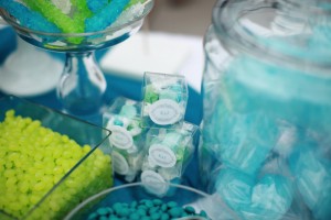 Turquoise and Green Candy Buffet