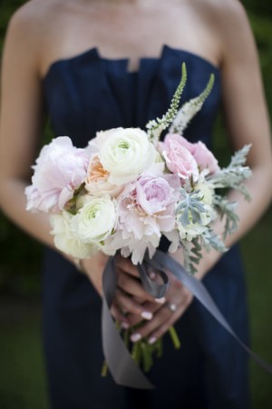 Navy-and-Pink-Peony-Bouquet