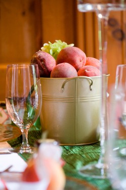 Peach-Bucket-Centerpiece