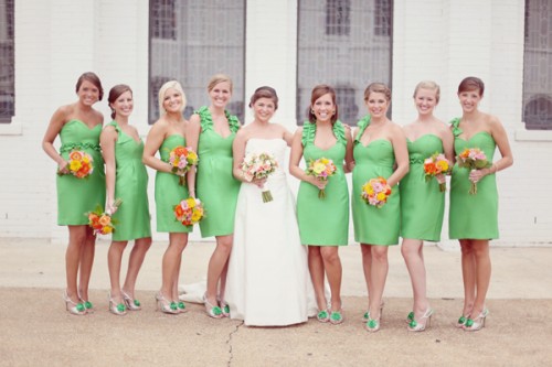 Green-Bridesmaids-Dresses