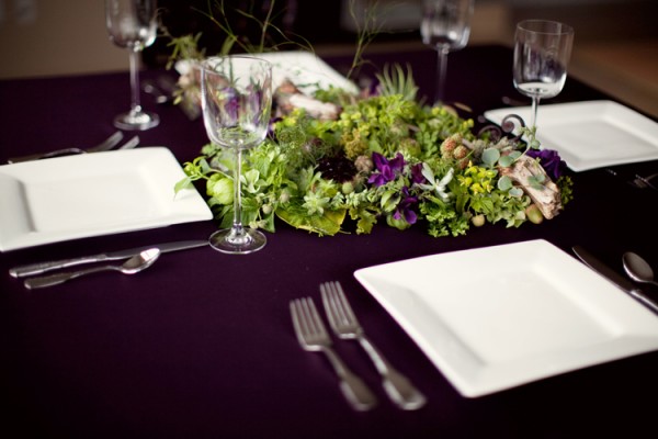Purple-and-Green-Woodland-Tablescape