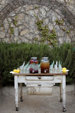 Antique-Beverage-Table