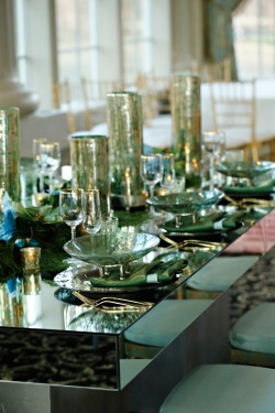 Aqua-Gold-Chartreuse-Elegant-Wedding-Table