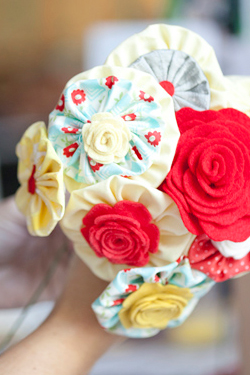 diy cloth bouquets